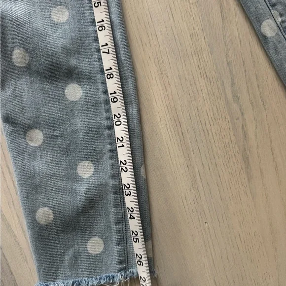 Marc Jacobs Light Blue Polka Dot Slim Jeans - Picture 6 of 8